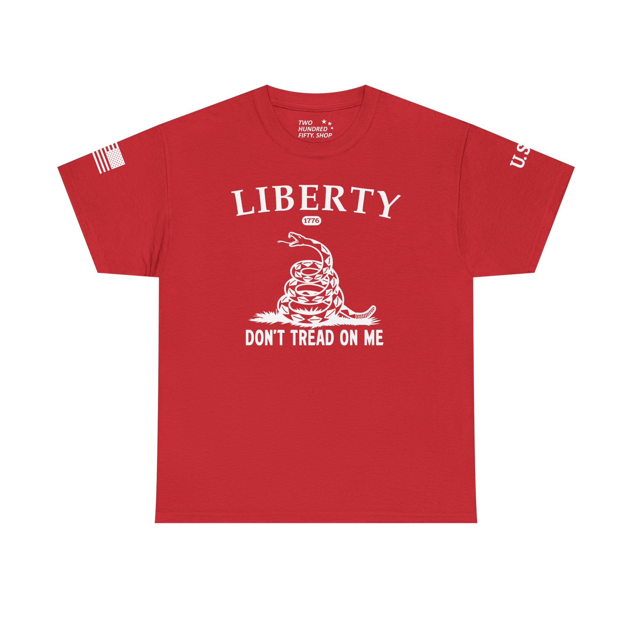 Liberty "Don't Tread on Me" Heavy Tee — Patriotic USA Anniversary T-Shirt