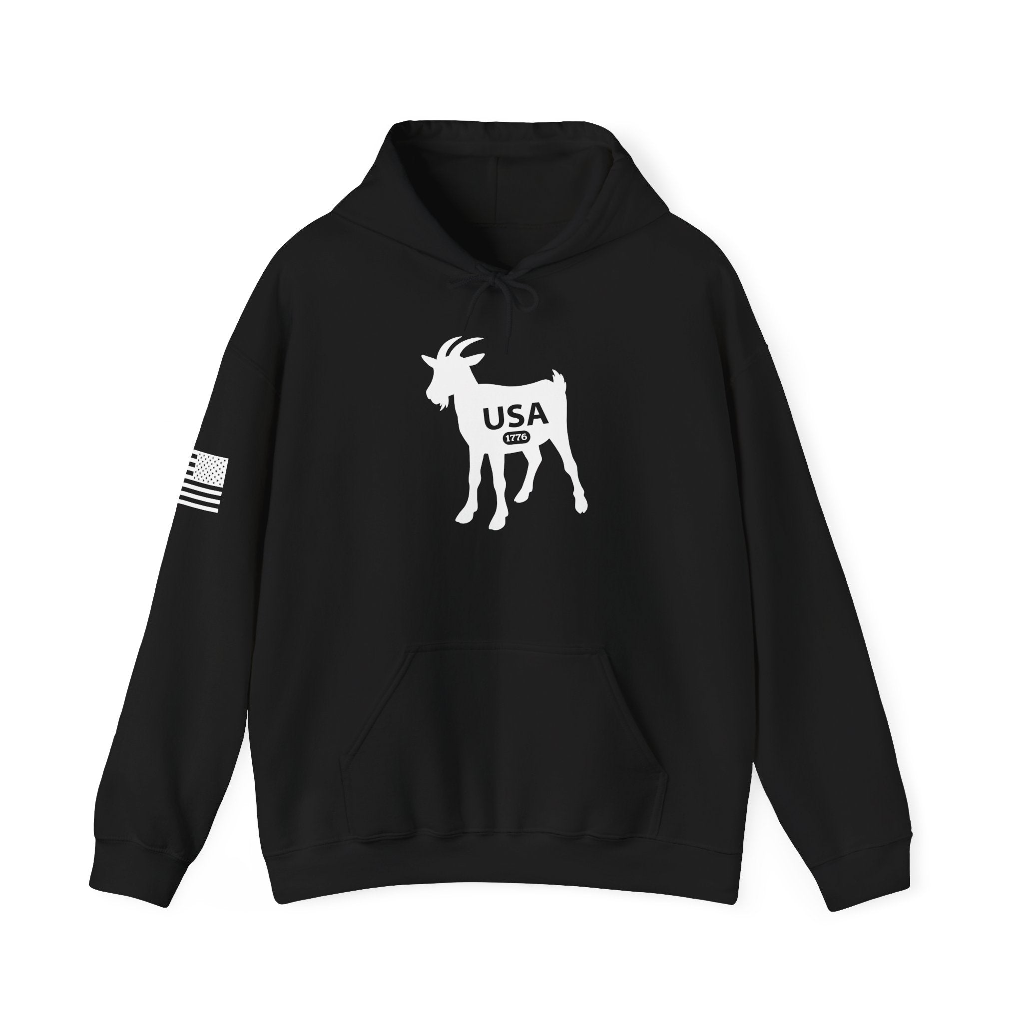 USA GOAT 1776 Hoodie – "USA Greatest of All Time" Patriotic Sweatshirt