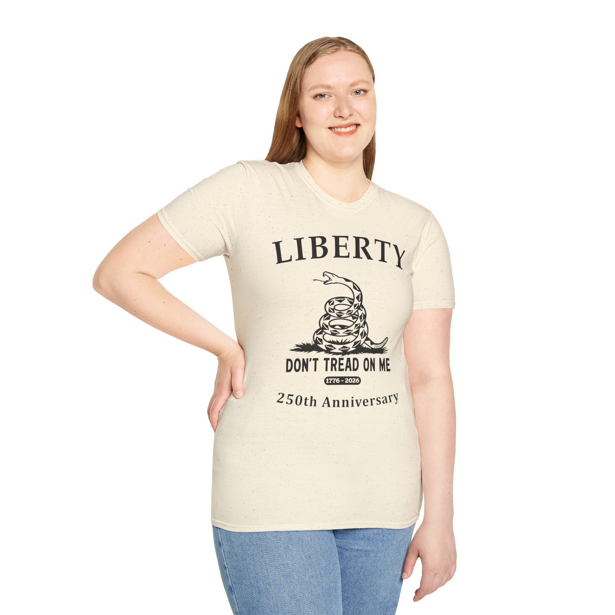 Liberty "Don't Tread On Me" Soft T‑Shirt — 250th Anniversary Patriotic Tee