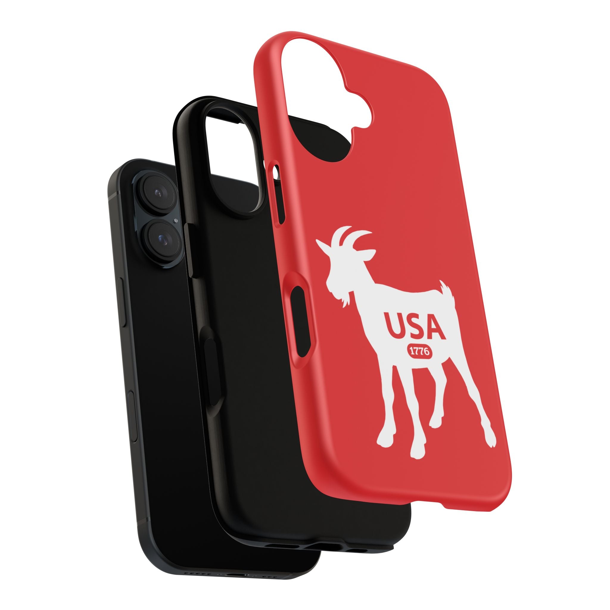 USA GOAT Phone Case — Patriotic 1776 Red Protective Case