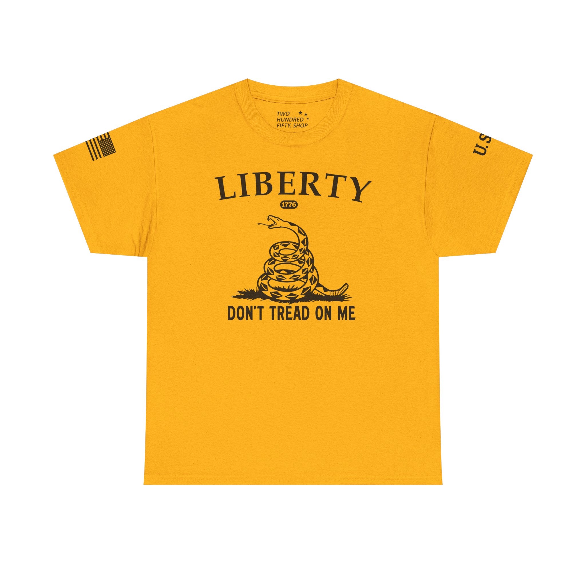 Liberty "Don't Tread on Me" Heavy Tee — Patriotic USA Anniversary T-Shirt